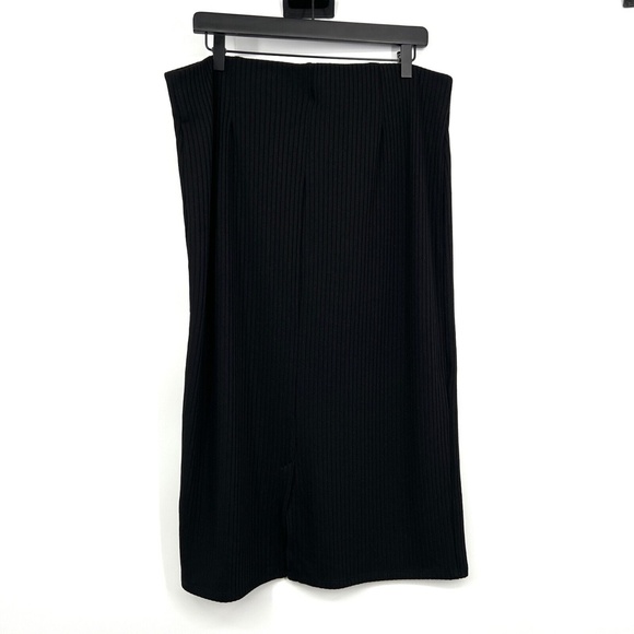 Old Navy Skirt Ribbed Knit Pull On Stretch Pencil Midi - Picture 7 of 10